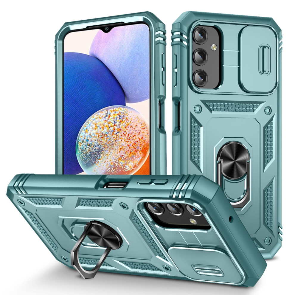 Samsung Galaxy A25 5G Shockproof Card Holder Case Green 919886095171