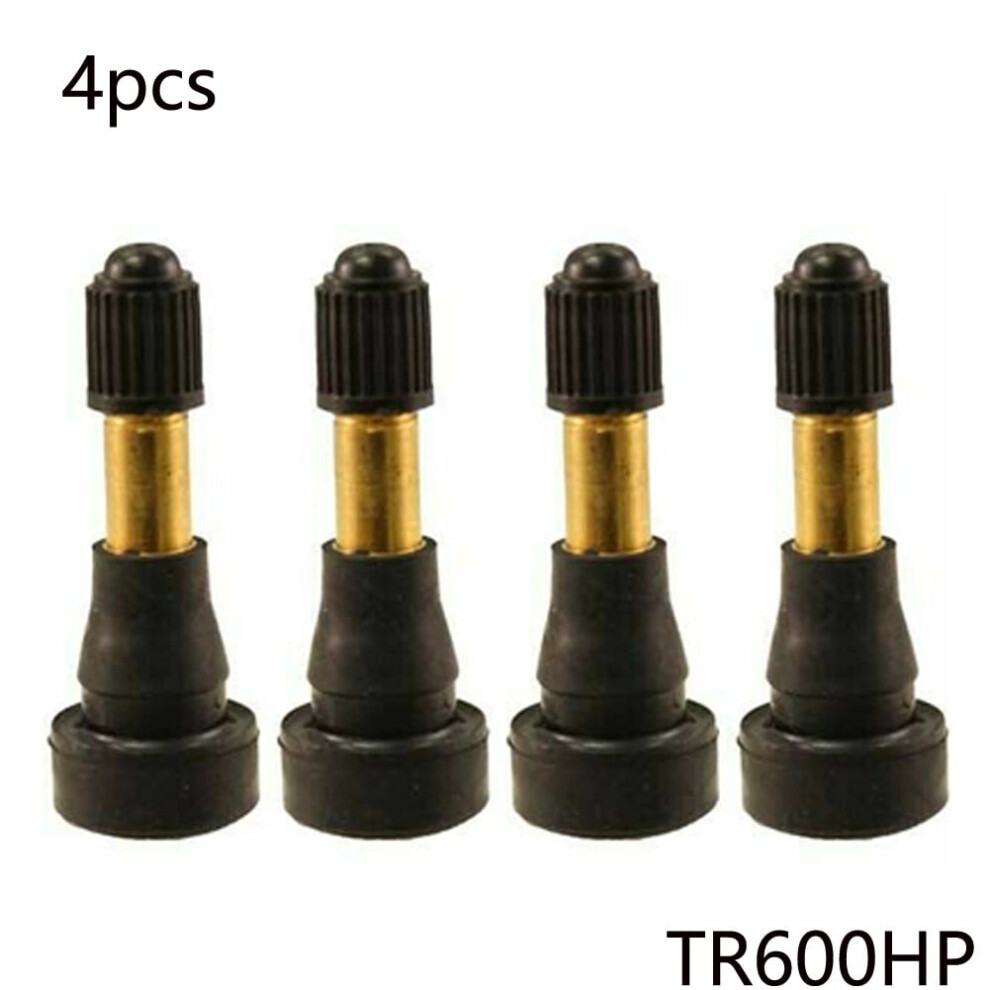 Tire Valve Stem Brass Snap-In 4 Pack 919886091913
