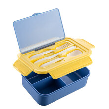 Bento box a prova di perdite con contenitore per posate e condimento