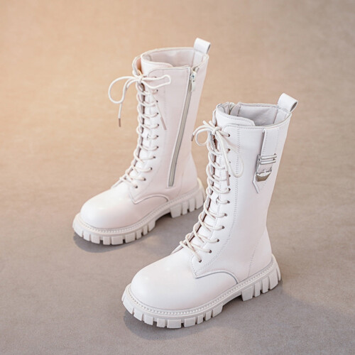 Botas altas para niños con cierre de cremallera