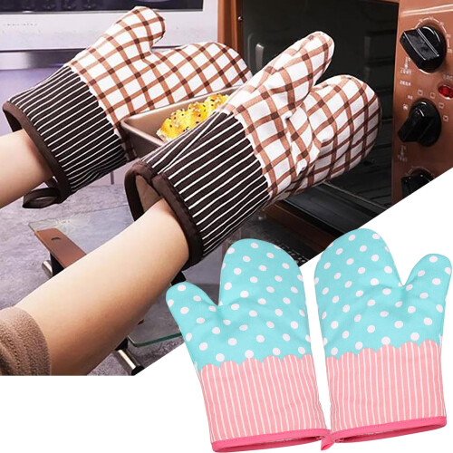 Oven Mitts Insulated Cotton 2 pcs