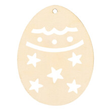 Wooden Easter Ornaments to Paint – 3.5" DIY Blank Cutouts, Unfinished Spring Decor, Compatible with Easter & Christmas Tree Hanging