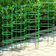 60pcs Stackable Garden Support Rings - Durable Plastic, 10-Layer Flower & Climbing Stakes for Lawn Care