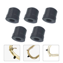 Trombone Slide Rubber End Covers Black 5 Pcs
