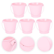 5 Pcs Mini Bucket Containers Buckets Floral Pink