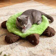 Turtle-Shaped Hands-Free Floor Mop with Washable Reusable
