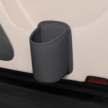 Leather Car Door Side Storage Box with Cup Holder, Multifunctional Seat Back Organizer, Odorless, Universal Fit, Compatible with All Vehicles