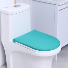 Toilet Lid Cover, Bathroom Stretchable Washable Toilet Lid Seat Protector Cover with Elastic Bottom, Washable Bathroom Decor Accessories