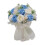 Artificial Wedding Bouquet Blue Elegant Decorative 1