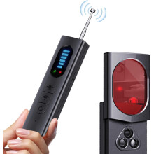 Portable Hidden Camera Detector for Hotel – IR, Signal Strength, Vibration Alarm & Magnetic Field Detection, Compatible with Anti-Spy Use