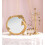 Vintage gold arched mirror wall decor small oval 4