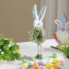 Easter Rabbit Figurine Standing Decor 8.66 Inch