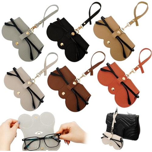 Soft Leather Sunglasses Bag Unisex 6 Pcs