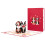 Carte de Saint-Valentin artisanale avec chien en 3D pop-up 7