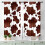 Western Cowhide Curtains Brown Print 55x39 Inch 2