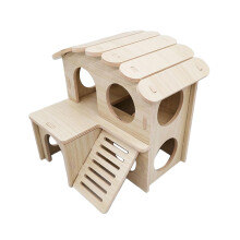 Hamster House Fun Habitat Decor Hideaway Cage Accessories, Gerbil House 17cmx15cmx15.5cm