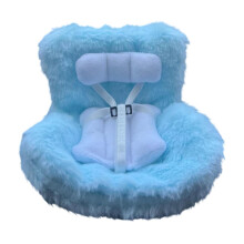 Doll Car Seat for 17cm Dolls with Air Vent Clip White
