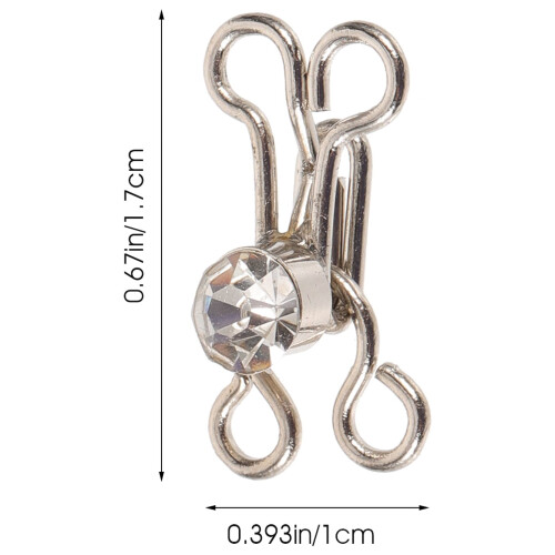 Threading Hooks Metal for Sewing Kits 20 Pack Silver 1.7 x 1