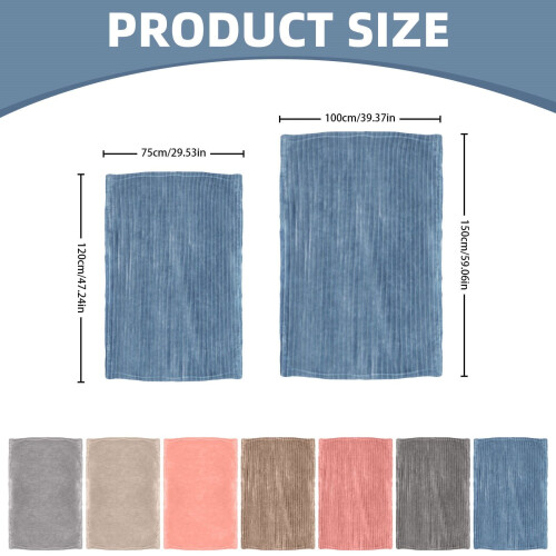 Xoxingysm Microfiber Blanket Light Grey Twin 2