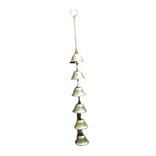 Wind Chime Hanging Bell Vintage Cast Iron6Pieces 2