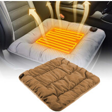Xoxingysm Heated Seat Cushion, USB-Powered, 3 Temp Levels, 17.6"x17.6", Portable for Car/Stadium/Outdoor — Compatible with USB Power