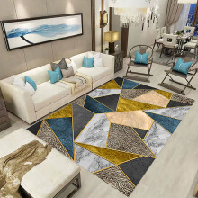 Geometric Living Room Carpet Bedroom Floor Mat Bedside Rug
