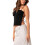 Women's halter tank top double lined backless crop top 4