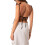 Women's halter tank top double lined backless crop top 5