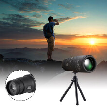 16x52 Monocular Telescope with Smartphone Holder & Tripod, HD Prism Scope for Hunting, Hiking, Adults & Kids – Compatible with Smartphones