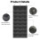 Baseball Hat Rack Over Door 24 Pocket Black 6