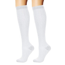 Women's Compression Socks Over-the-Knee Cotton Jacquard
