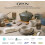 Dinah stoneware double bowl set sage green 16 pcs 7