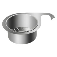 Premium Stainless Steel Sink Strainer Basket with Handle Durable, Rust-Resistant, Easy to Clean, Fits Most Sinks