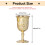 Mini-Goldkelch-Altarkelch, 25 ml Metall-Schnapsglas-Set 3