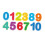 OUNONA Nummer Muursticker Diverse Kleuren 1 Set 4