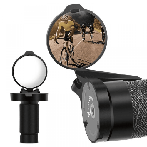 Bicycle Rearview Mirror Bar End 360 Rotation 2 pcs