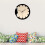 Retro träväggklocka rund hackspettdesign 30 cm 3