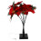 Κόκκινο πλαστικό φωτιστικό δέντρου Poinsettia Χριστουγεννιάτικη διακόσμηση 1 τεμ. 4