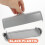 Franse boterpot met snijder, grijs plastic, 1 set 5