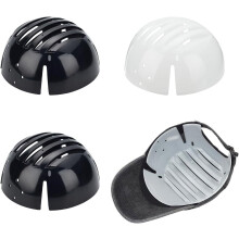 4Pcs White/Black Baseball Cap Liner Inserts, Breathable Lightweight Bump Cap Inserts, Compatible with Most Caps