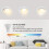 Λαμπτήρες GU10LED με δυνατότητα ρύθμισης φωτεινότητας 3000K Θερμό Λευκό, συσκευασία 4