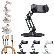 Adjustable Phone Stand for Desk Bed Treadmill Airplane