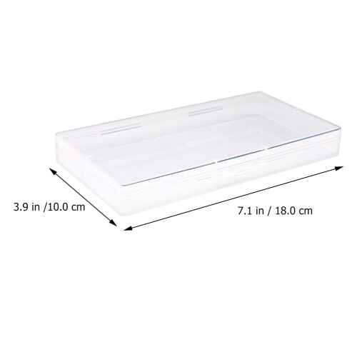Rechthoekige plastic opbergdoos, 6 stuks 1
