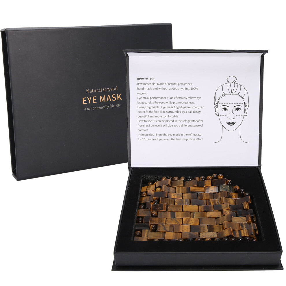 Eye Relax Mask Face Massager Natural Jadestone Reduce Dark Circle Stone Sleeping Care ToolRose Quartz