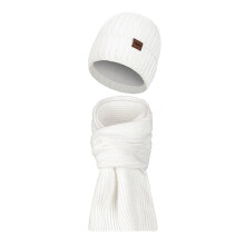 Winter knitted scarf set for women and men, velvet,