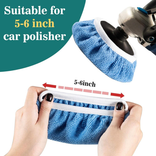 Car Buffing Pads Microfiber 5-6 Inch 8 Pack 1