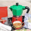 Moka-Kaffeemaschine, 6 Tassen, Grün/Rot 6