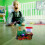 Train éducatif vert pour tout-petits 8