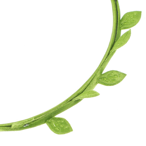 Κορδέλα μαλλιών Green Leaf από τεχνητό αμπέλι 2 τεμάχια 2