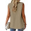 Chaleco informal sin mangas liso para mujer 6